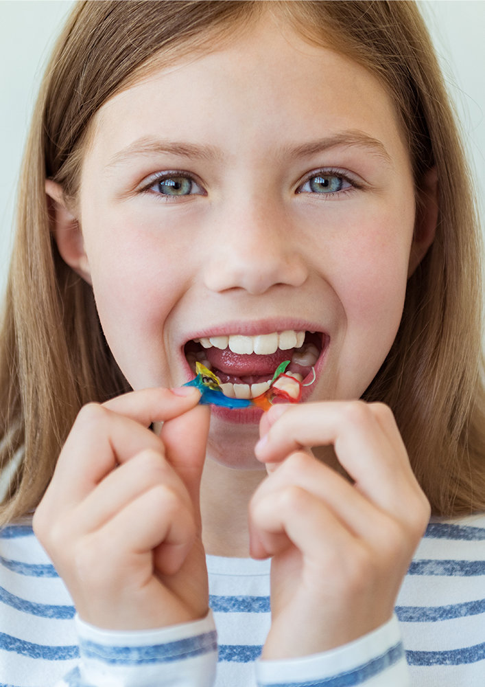 Herausnehmbare Zahnspangen Kinder